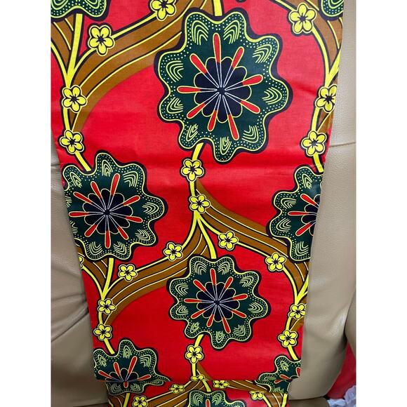 African fabric 6 yards Ankara print kente fabric, Fabric for African attire - Picture 1 of 2